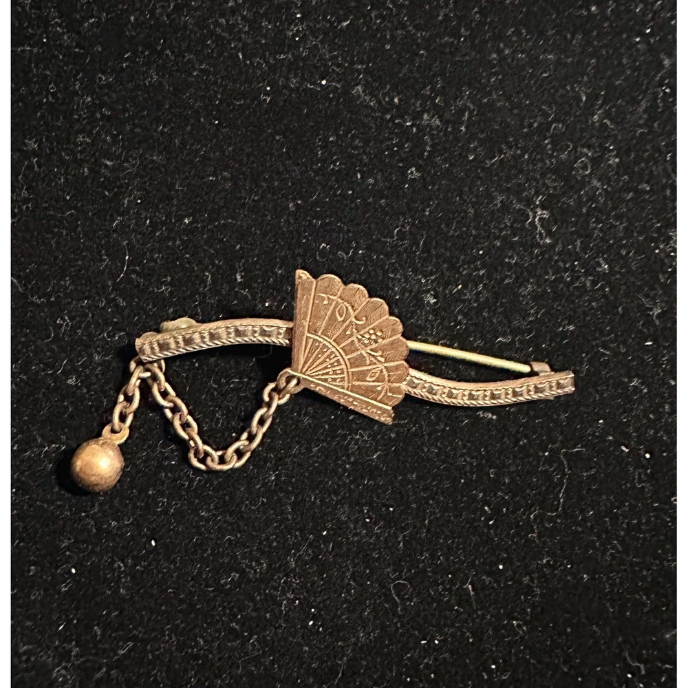 Victorian Gold Filled Fan Pin